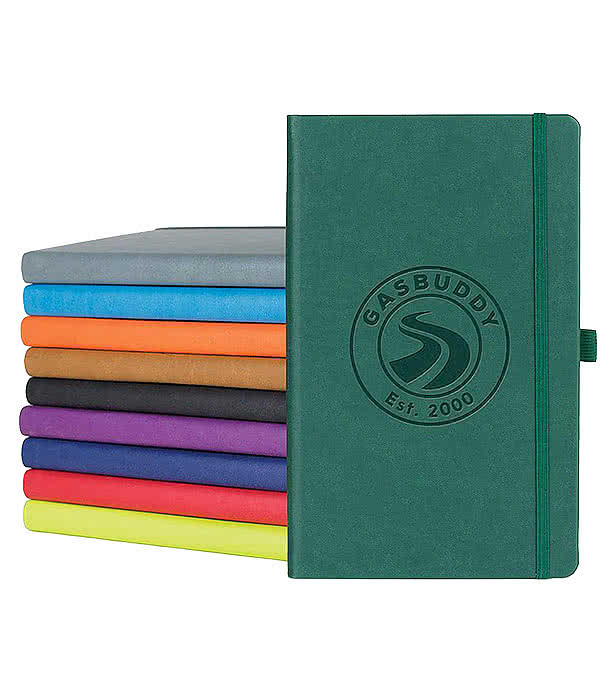 Castelli Debossed Tucson Medio Lined Hard Cover Notebook