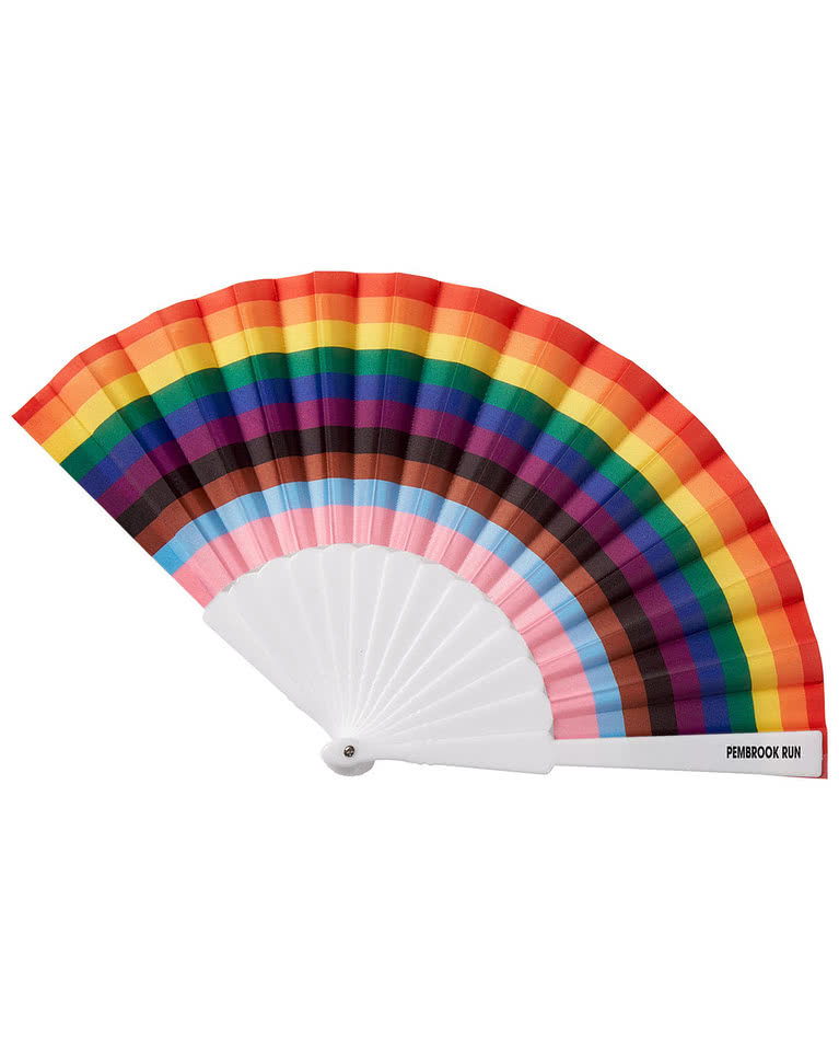 Rainbow Folding Handheld Fan