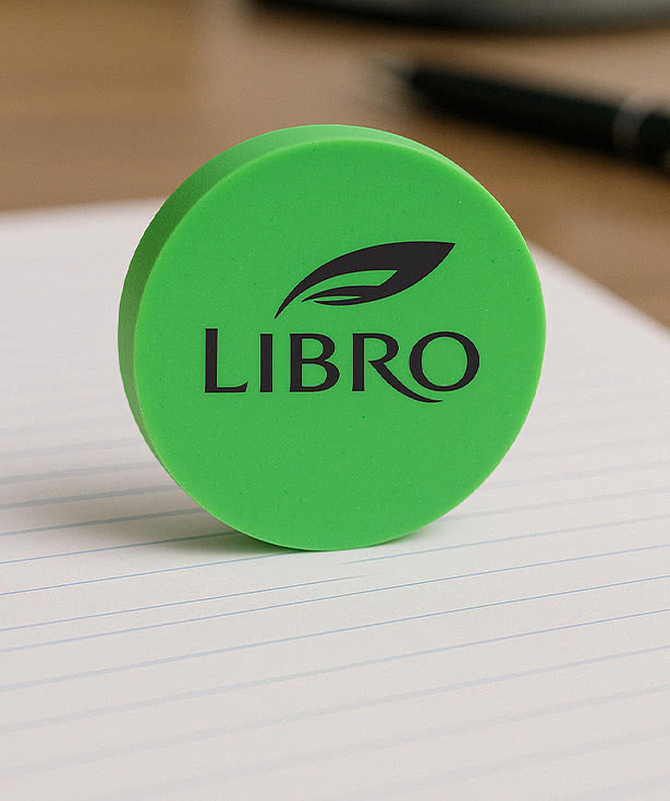 Round Latex-Free Rubber Eraser