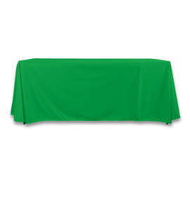 Full Color 6' LazerLine Throw Tablecloth - Color: Emerald