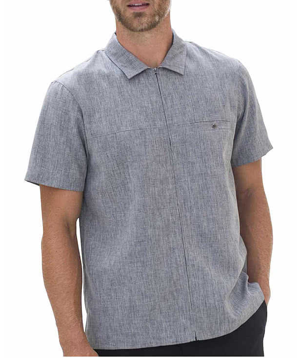 Edwards Melange Chambray Scotchgard Treated Service Shirt