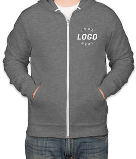 Bella + Canvas Ultra Soft Zip Hoodie - Color: Deep Heather