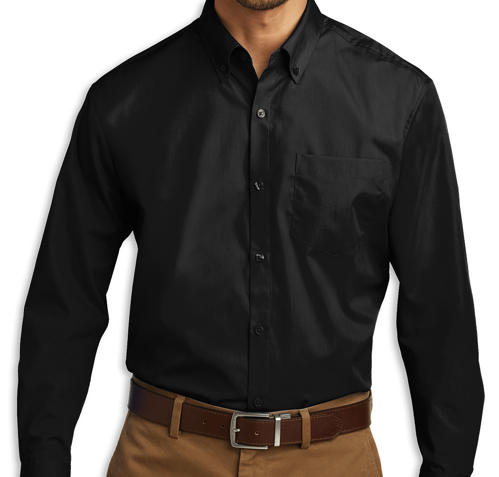 Port Authority Carefree Poplin Dress Shirt - Embroidered-default