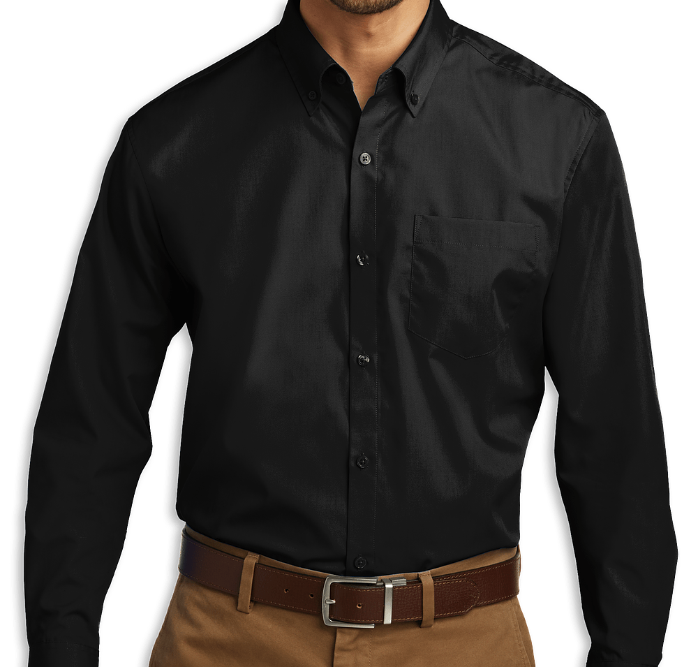 Port Authority Carefree Poplin Dress Shirt - Printed-default