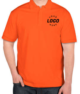Port Authority Silk Touch Performance Polo - Embroidered - Color: Neon Orange