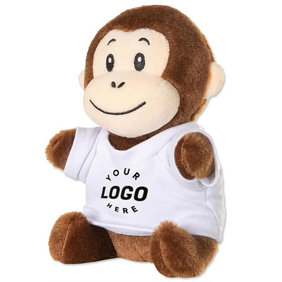 6" Little Buddy Monkey Plush Animal in Yellow