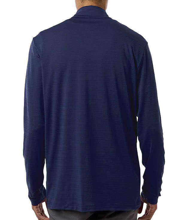 Adidas Textured Stripe Recycled Performance Quarter-Zip Pullover