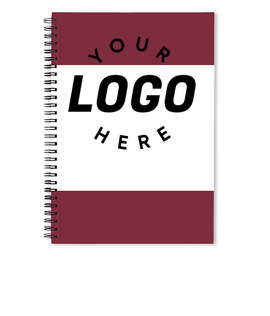 Border JournalBooks ® Spiral Notebook - Color: Maroon