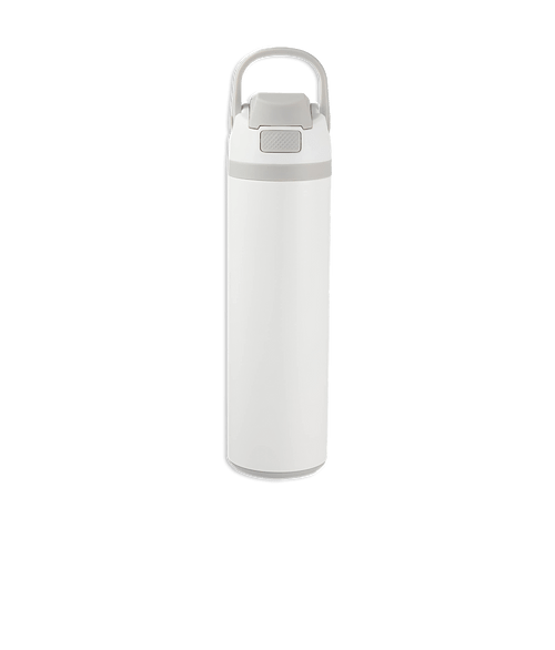 Full Color 24 oz. Reef Recycled Stainless Steel Water Bottle in White