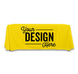 Full Color 6' Throw Tablecloth - Color: Yellow