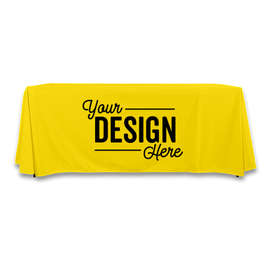 Full Color 8' Throw Tablecloth - Color: Yellow