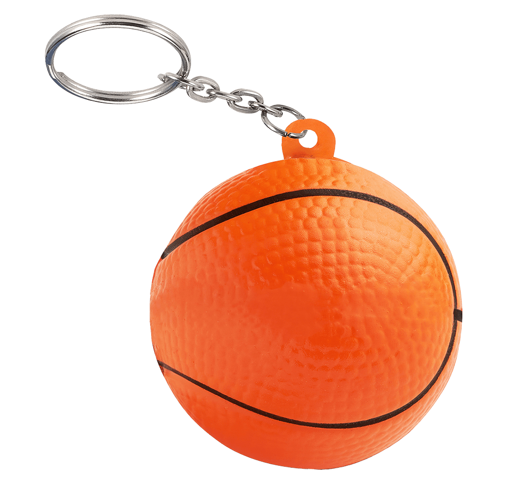 Orange Basketball Stress Reliever Keychain-default