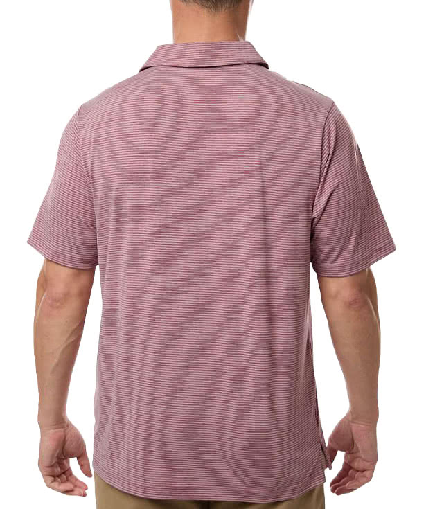 Team 365 Relay Recycled Heathered Stripe Performance Polo - Printed