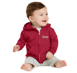 Port & Company Infant Core Zip Hoodie - Color: Red