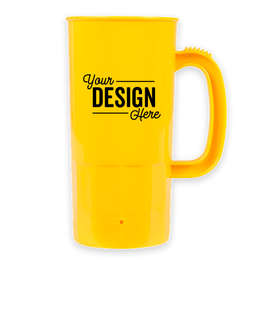 22 oz. Plastic Beverage Mug - Color: Athletic Yellow