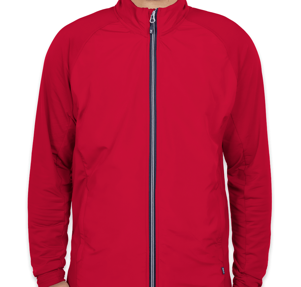 Cutter & Buck Adapt Eco Knit Hybrid Full Zip Jacket-default