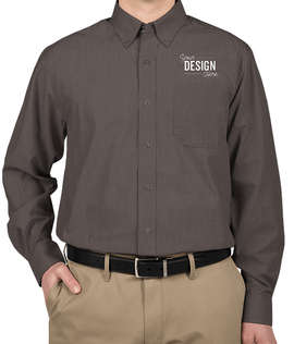 Port Authority Crosshatch Dress Shirt - Color: Soft Black