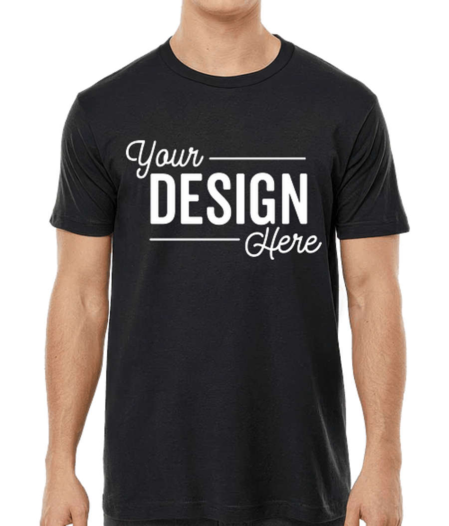 Tultex Fine Jersey Crewneck T-shirt in Black