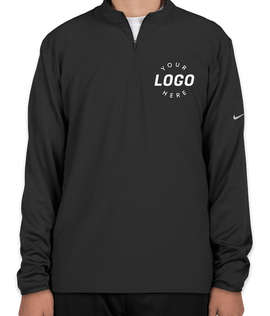 Nike Dri-FIT Lightweight Quarter Zip Pullover - Color: Black / Black