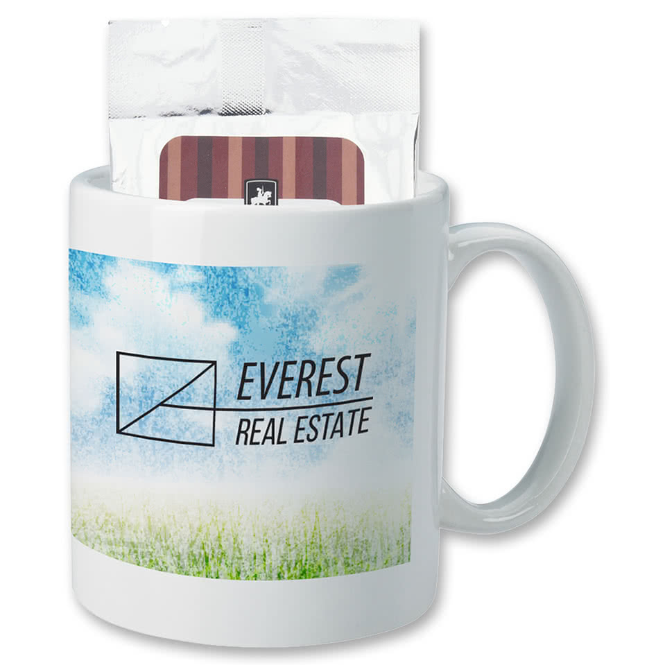 11 oz. Standard Ceramic Mug with Hot Cocoa Packet