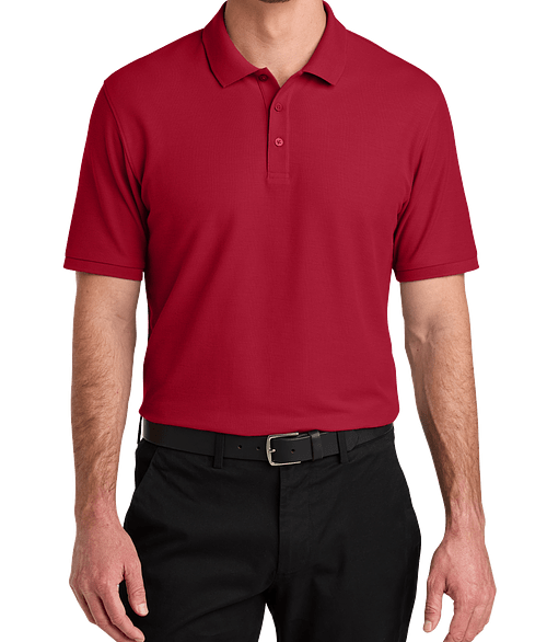 Port Authority Wearever UV Performance Pique Polo in Red