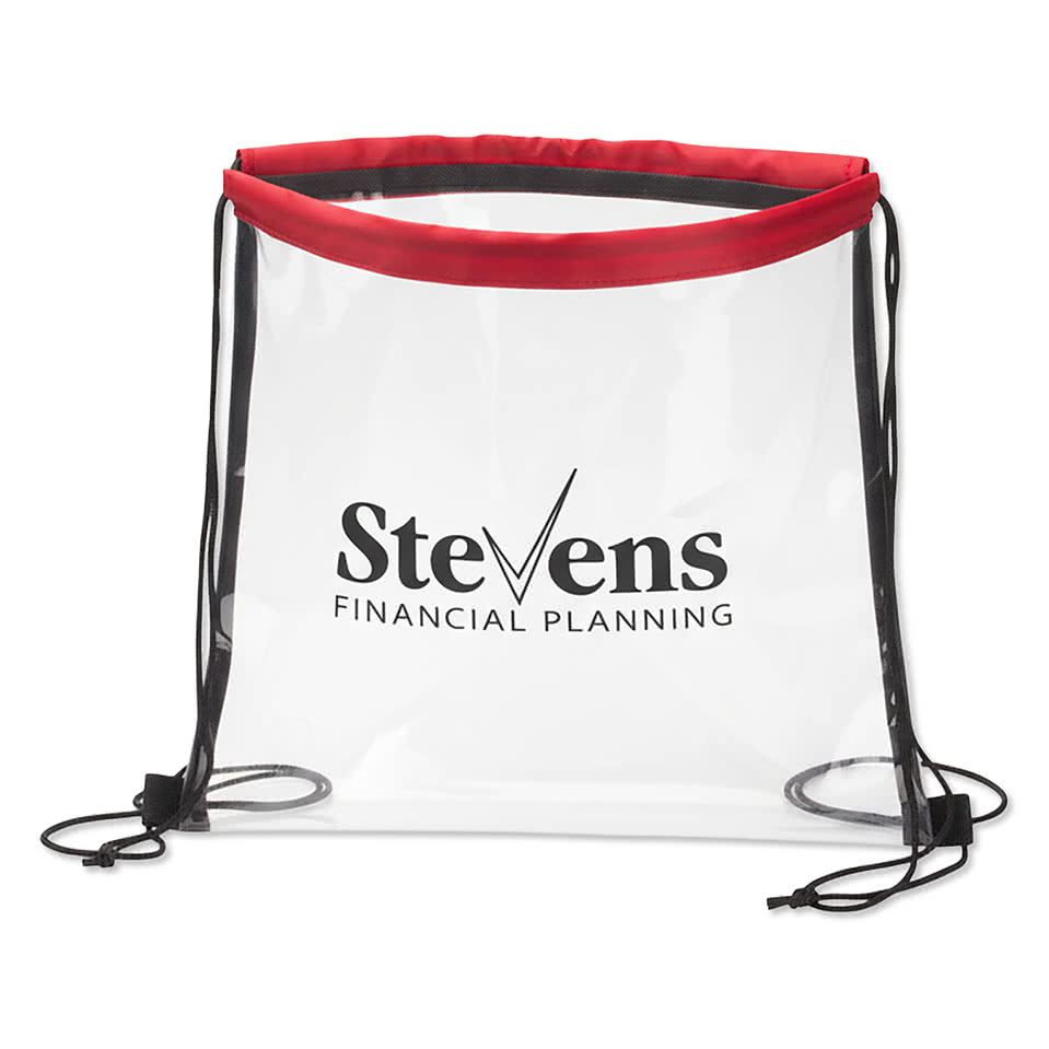 Clear Vinyl Drawstring Bag