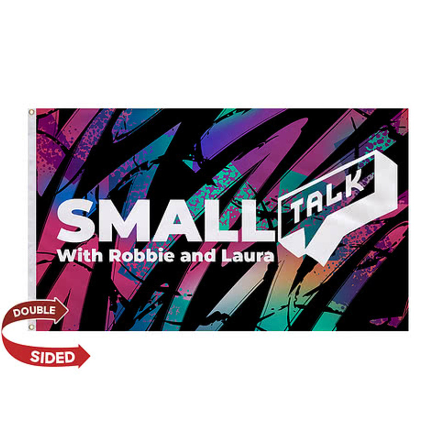 Full Color 3' x 5' Double Sided Nylon Flag in Athletic Gold