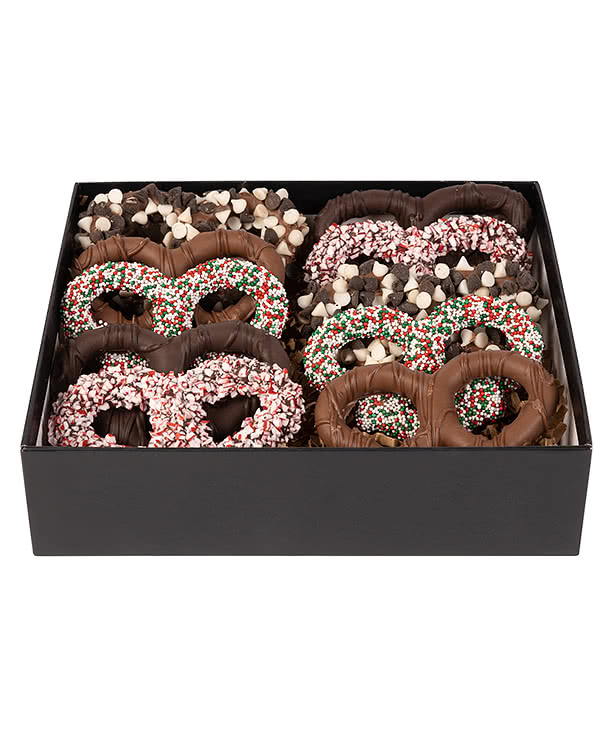 Holiday Premier Chocolate Pretzel Deluxe Gift Box