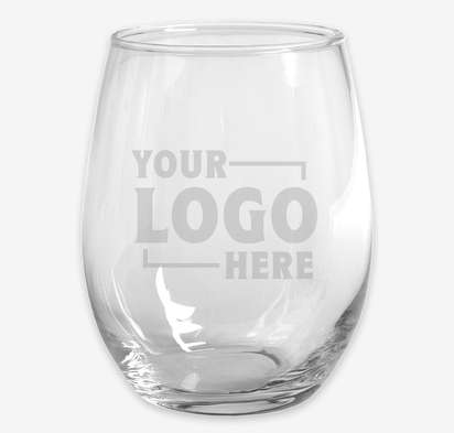 Laser Engraved 15 oz. Stemless Wine Glass-default