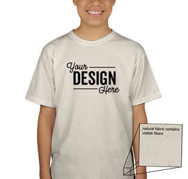 Canada - Gildan Youth 100% Cotton T-shirt - Color: Natural