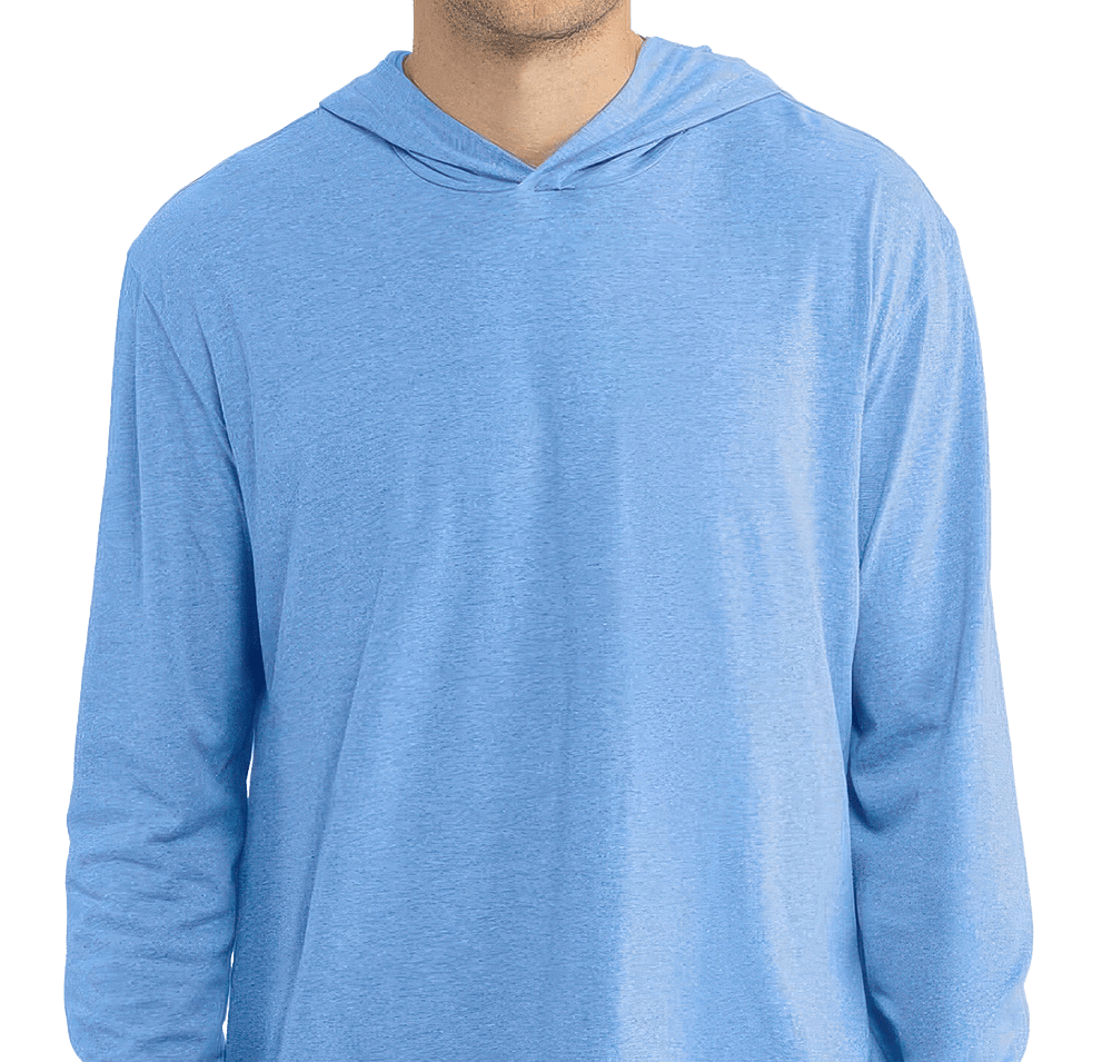 Next Level Jersey Blend Hooded Long Sleeve T-shirt-default