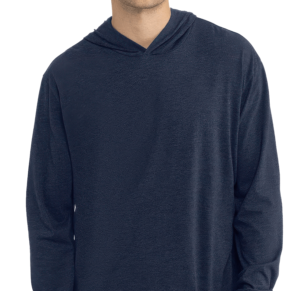 Next Level Jersey Blend Hooded Long Sleeve T-shirt-default