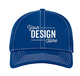 New Era 39THIRTY Contrast Stitch Stretch Fit Mesh Hat - Color: Royal / White