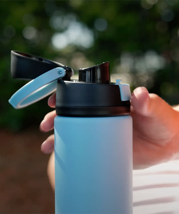 Full Color 24 oz. Pop Sip Recycled Stainless Steel Water Bottle