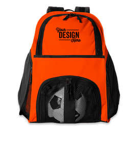 High Five Ball Backpack - Color: Orange / White