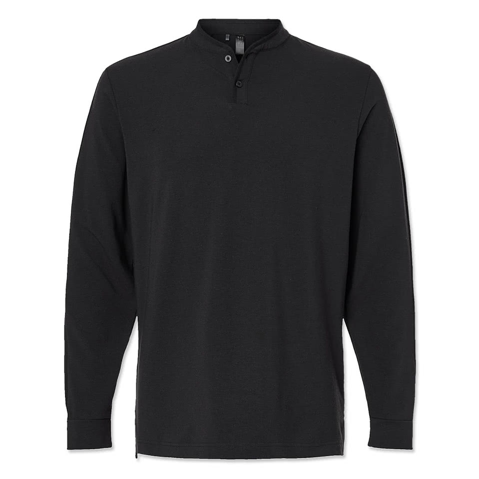 Adidas Recycled Long Sleeve Performance Henley
