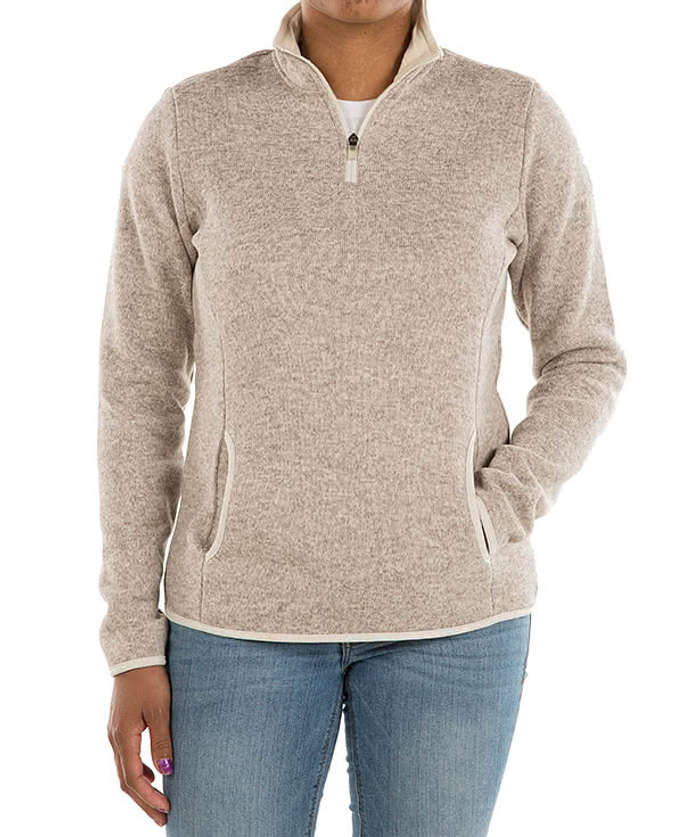 Charles River Women's Quarter Zip Sweater Fleece Pullover