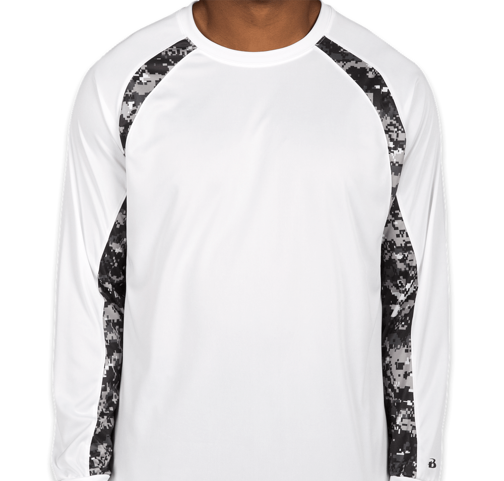 Badger Digital Camo Long Sleeve Performance Shirt-default