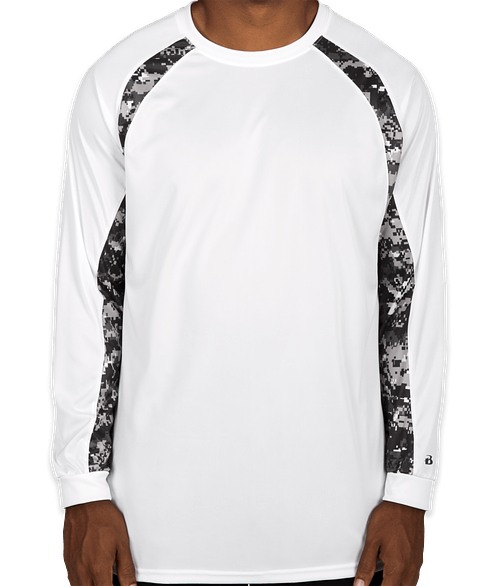 digital camo long sleeve performance shirts