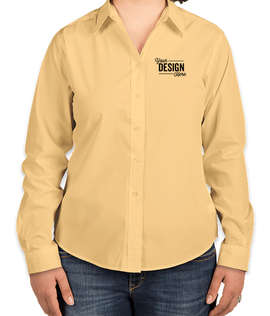 Port Authority Women's Long Sleeve Easy Care Shirt - Color: Yellow