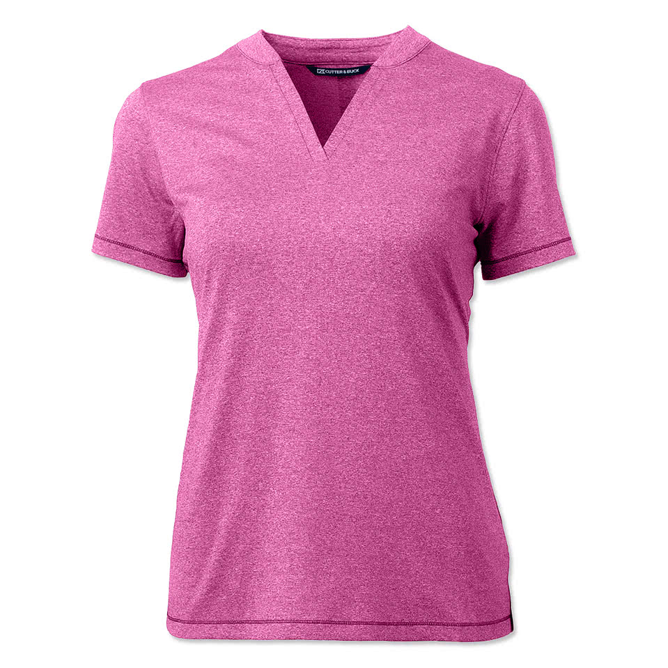 Cutter & Buck Women's Forge Eco Heathered UPF 50+ Performance Polo