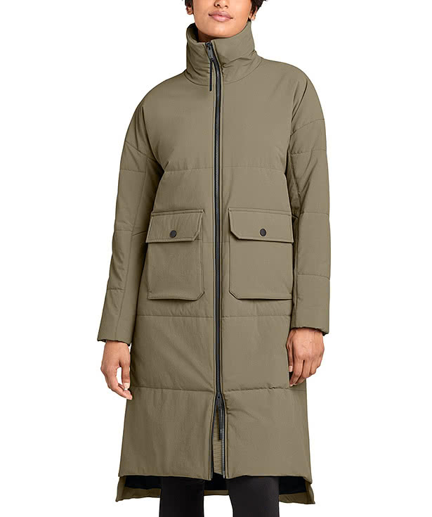 MiiR Women’s Sashiko Recycled Stretch Puffy Long Jacket