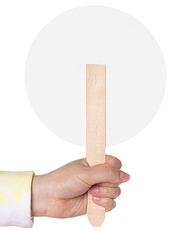 Full Color Circle Hand Fan