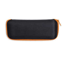 37" Arc Telescopic Folding Travel Umbrella with Eva Case - Color: Orange