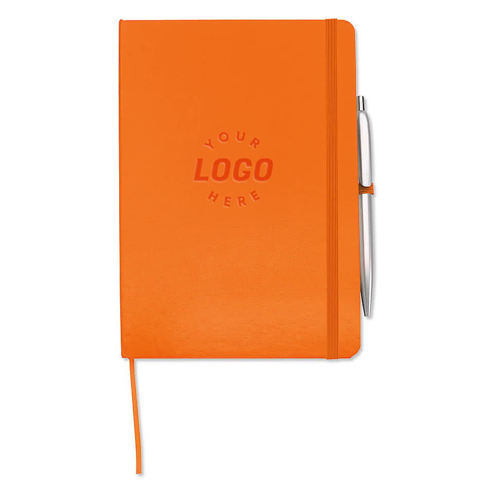 Debossed Prime Hard Cover Notebook with Soca Pen