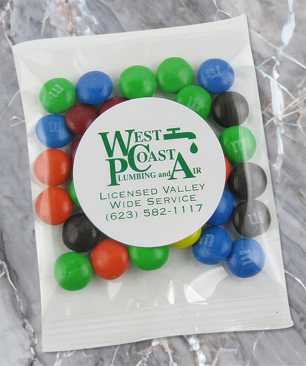 Full Color M&M's Promo Pack Candy Bag