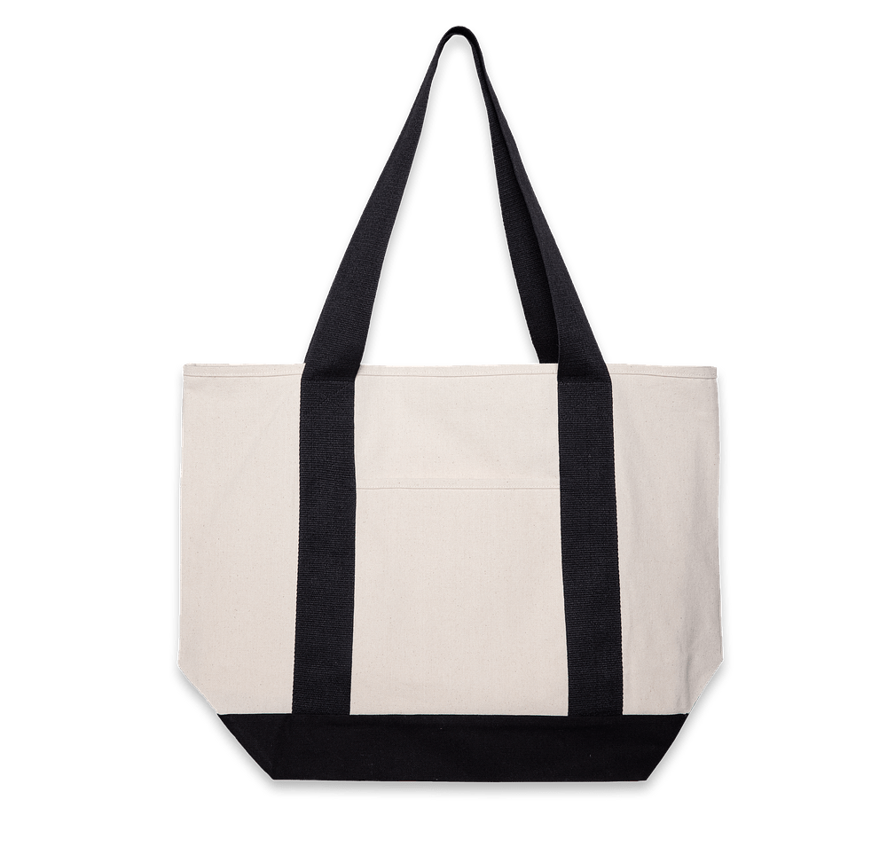 Royal Apparel USA-Made Two-Tone Organic Canvas Tote Bag-default