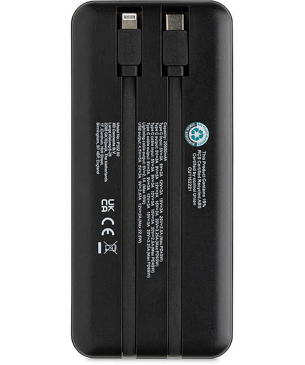 Gridley Recycled 20,000 mAh 65W Laptop Power Bank