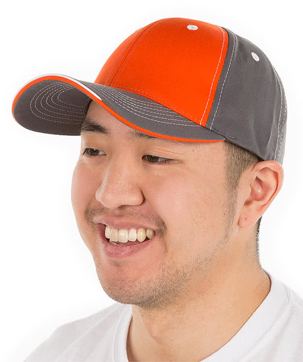 Sportsman Tri-Color Contrast Stitched Hat