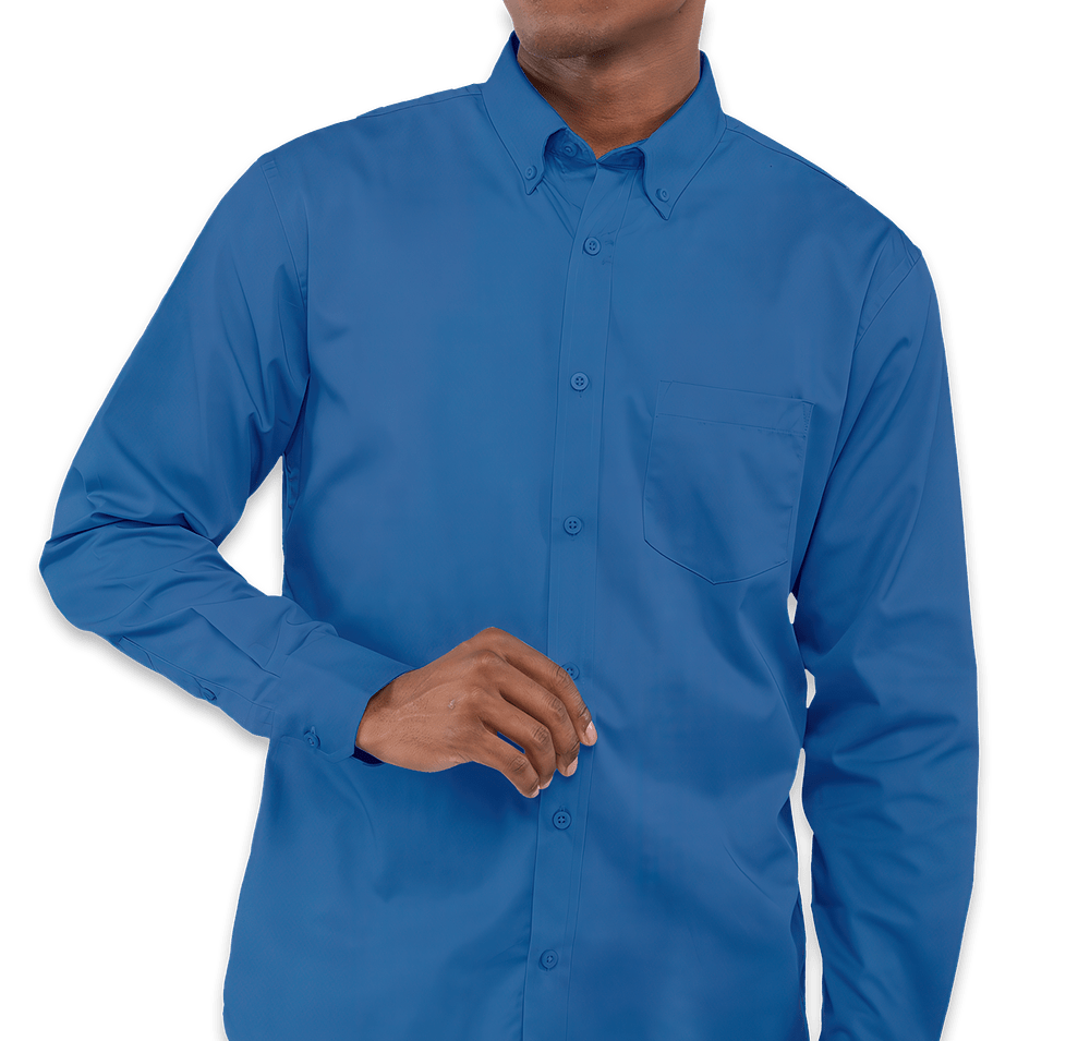 Elevate Wilshire Twill Long Sleeve Dress Shirt-default